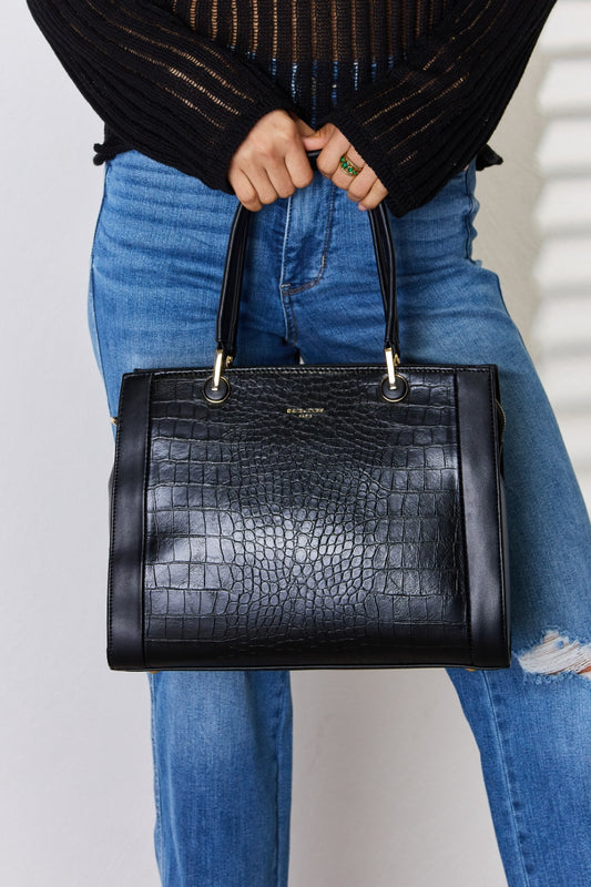 Textured PU Leather Handbag