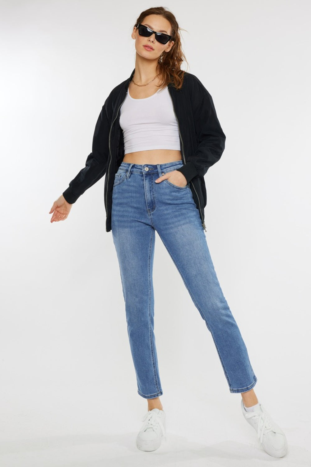 Cat's Whiskers High Waist Jeans