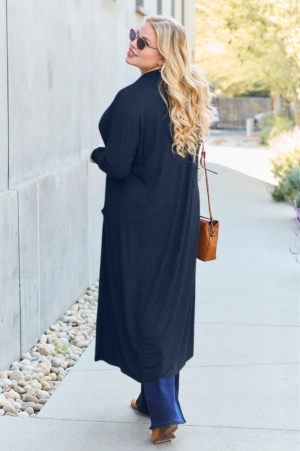 Open Front Long Sleeve Cardigan