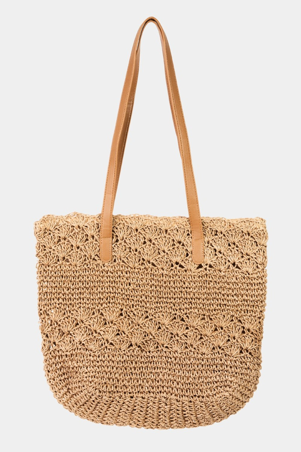 Straw Braided Tote Bag