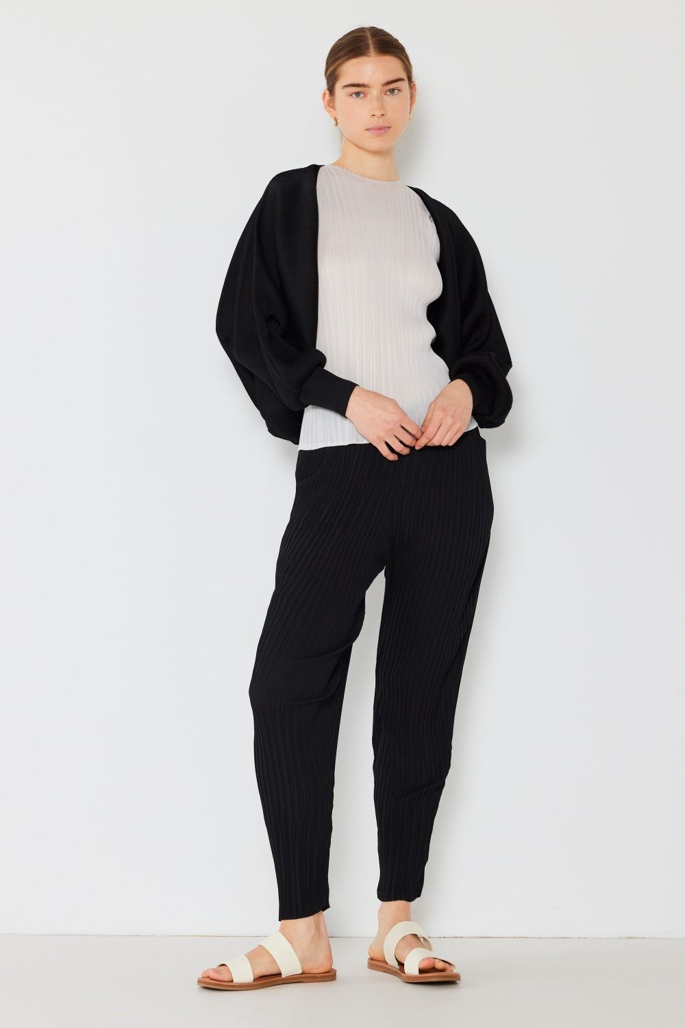 Pleated Relaxed-Fit Slight Drop Crotch Jogger