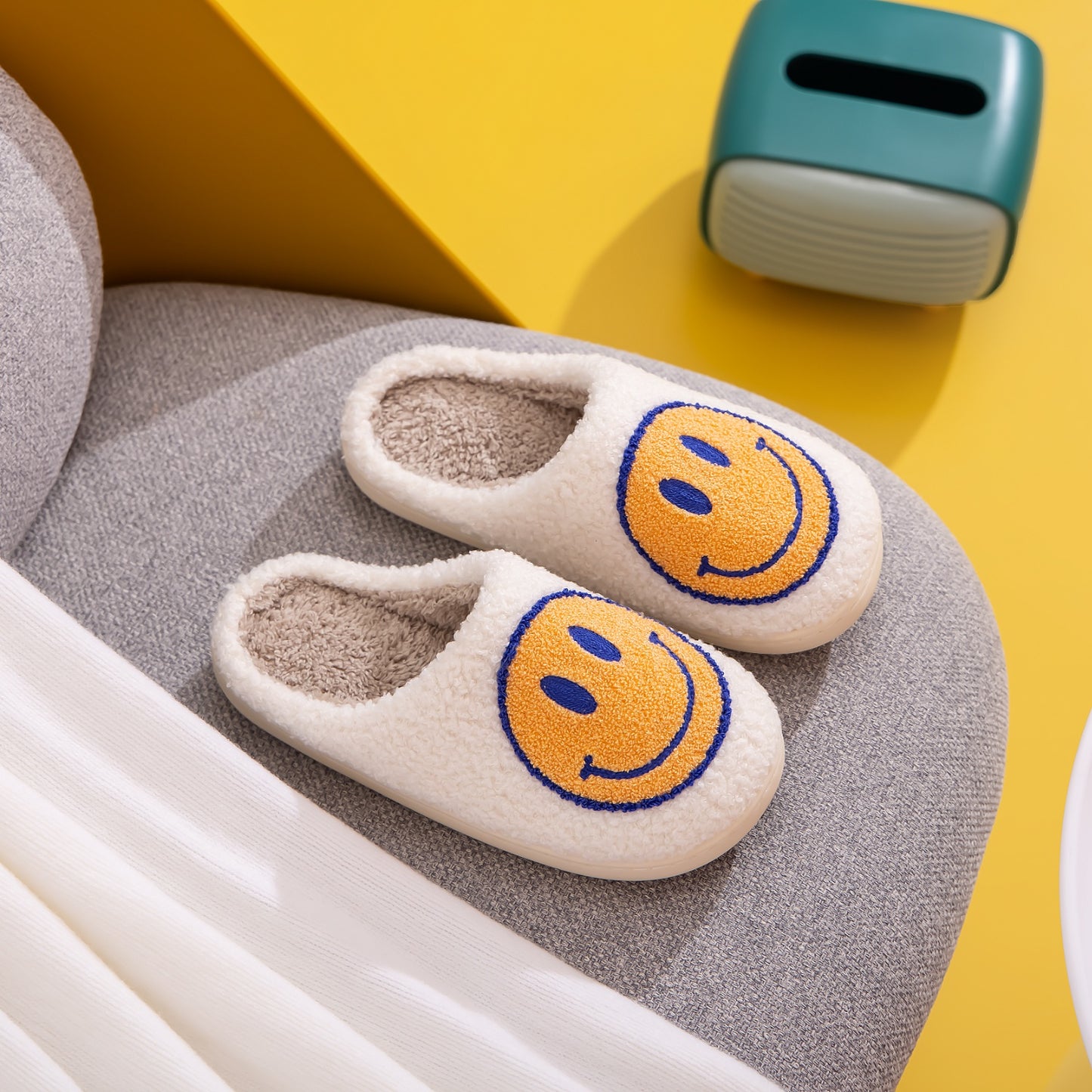 Smiley Face Slippers