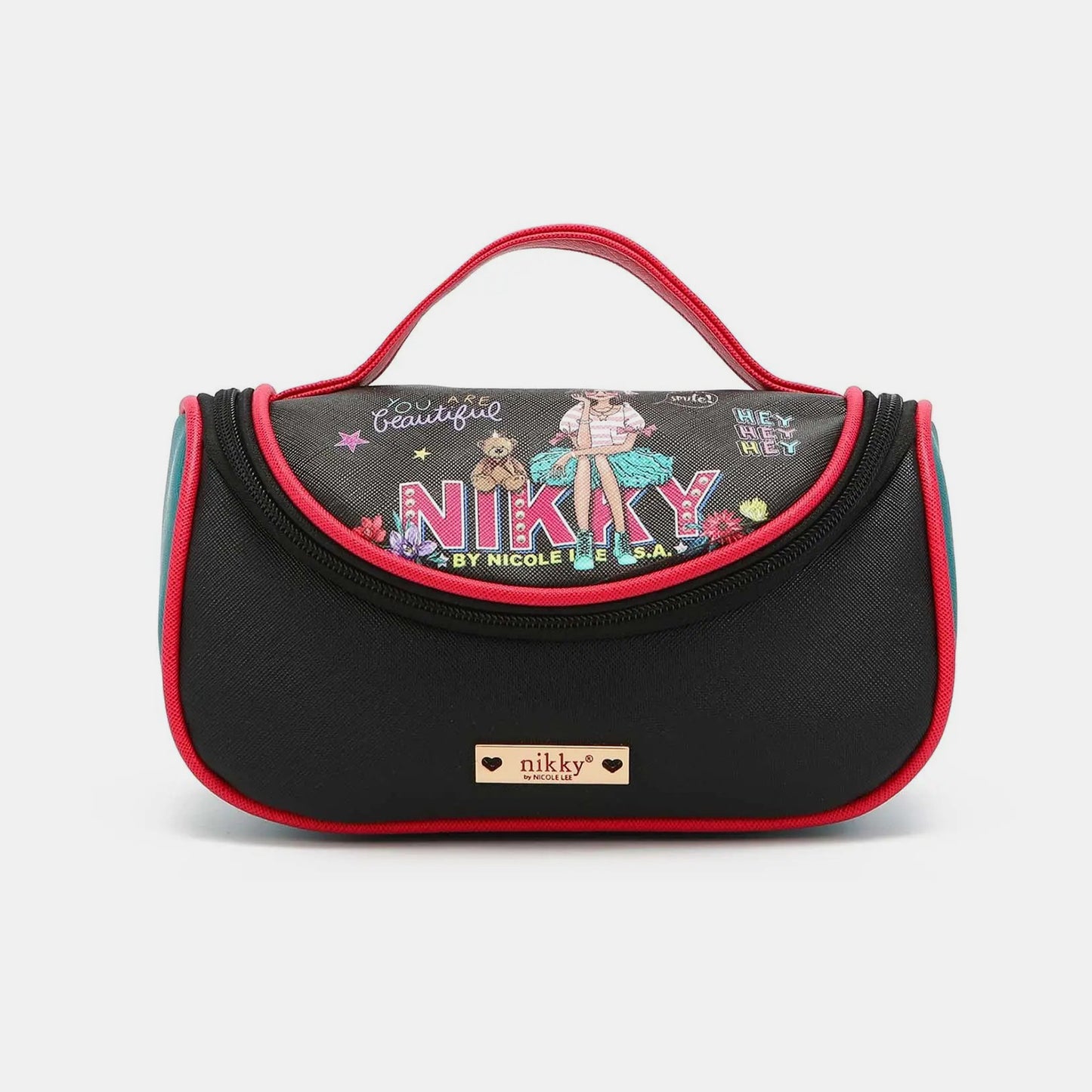 Nikky Contrast Cosmetics Bag