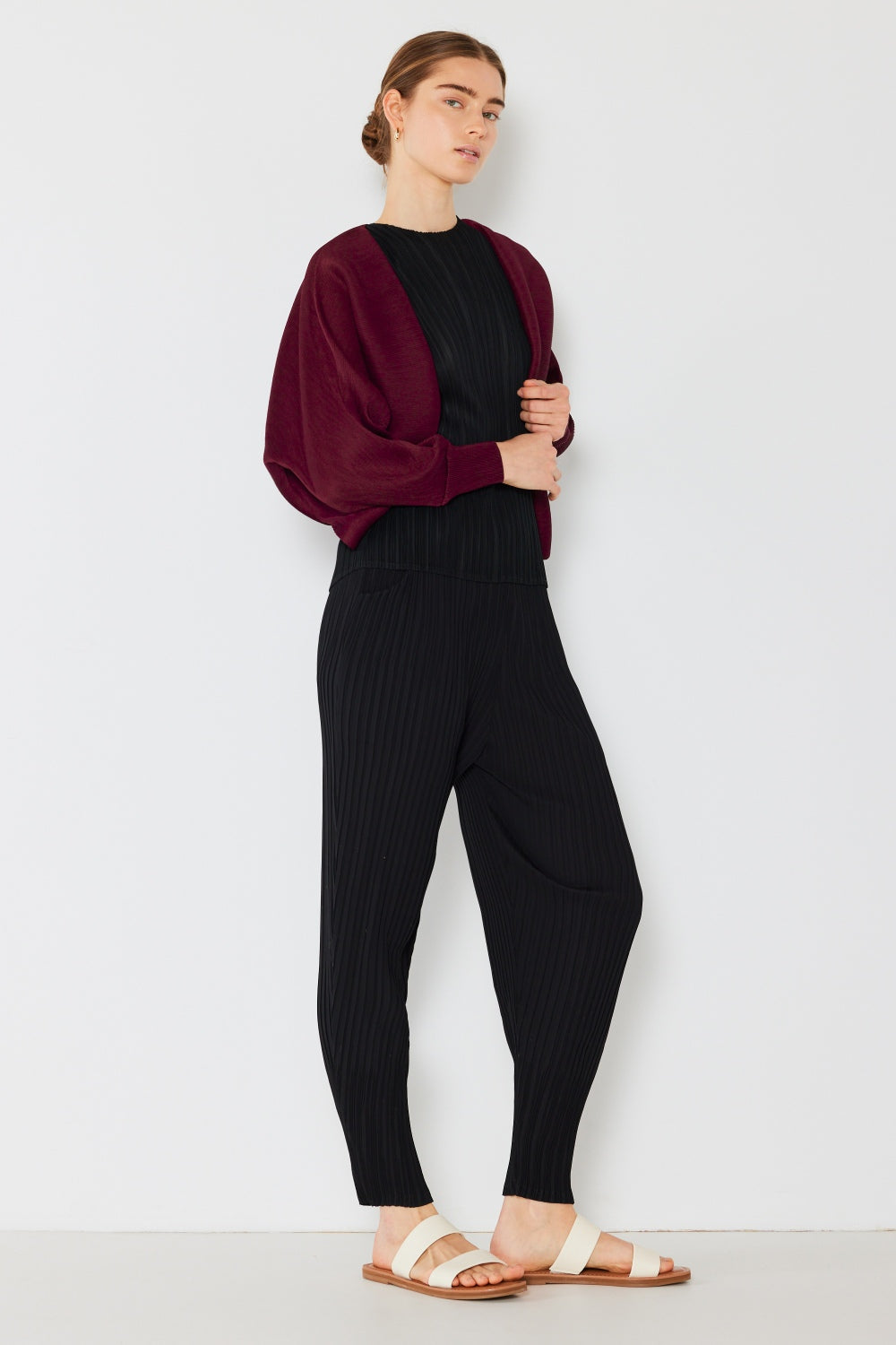 Pleated Relaxed-Fit Slight Drop Crotch Jogger