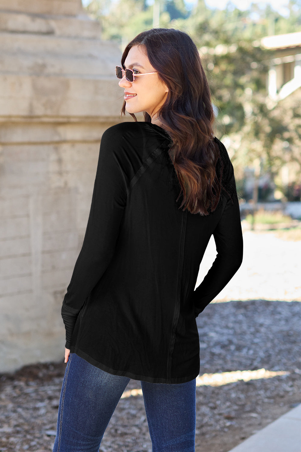 Round Neck Long Sleeve T-Shirt