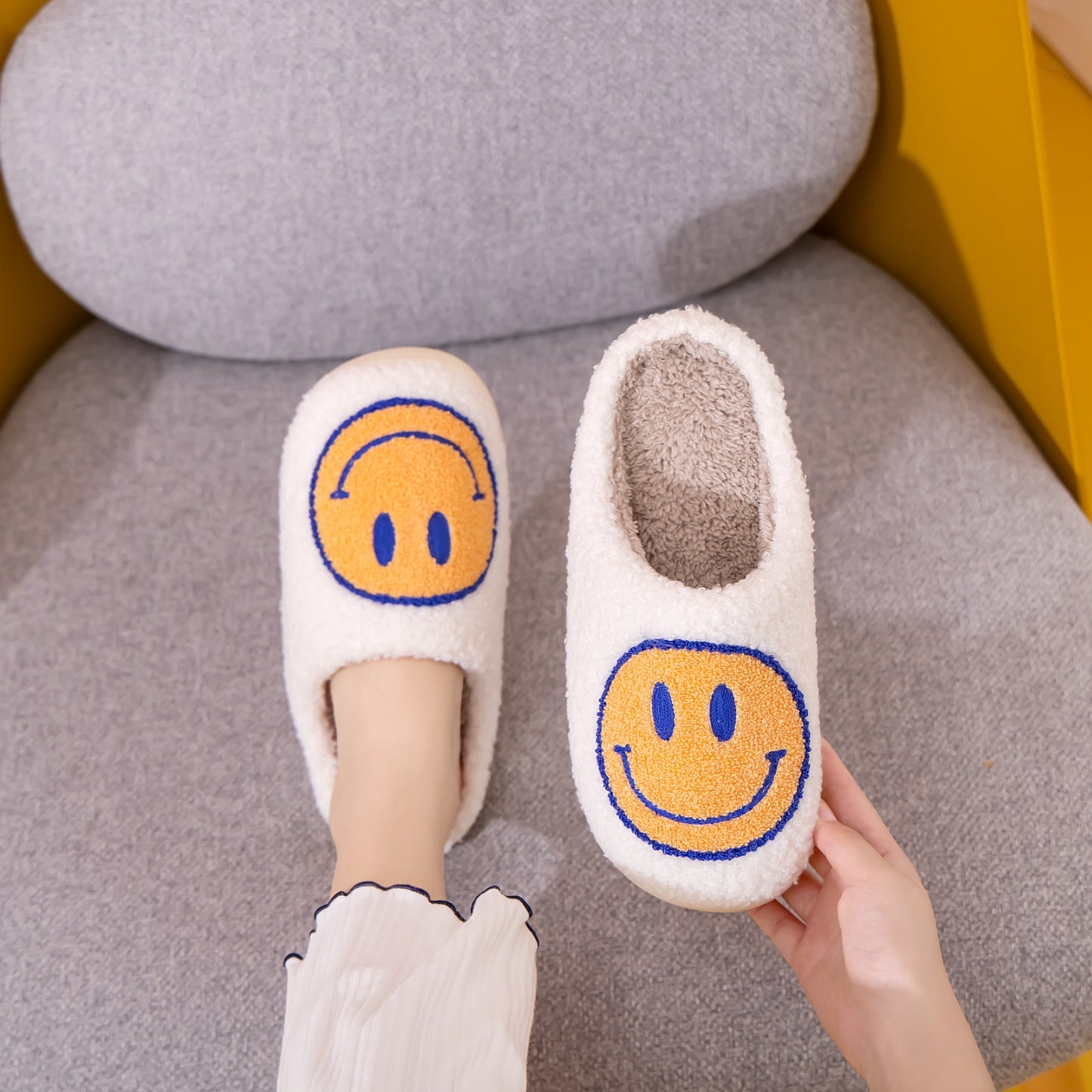 Smiley Face Slippers