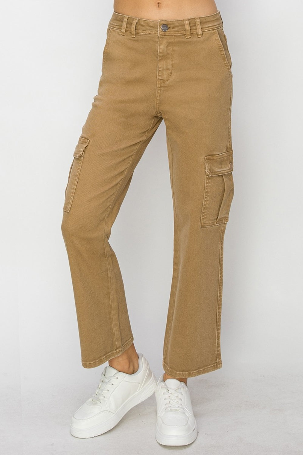 High Rise Cargo Jeans