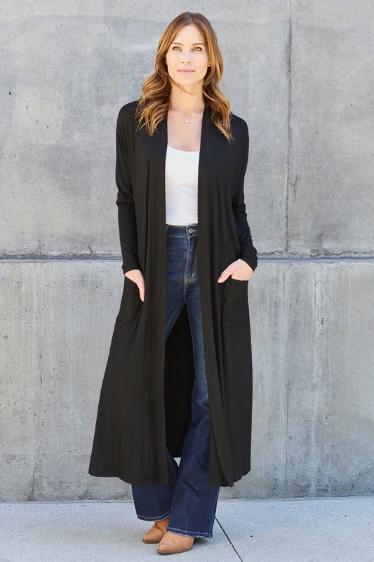 Open Front Long Sleeve Cardigan