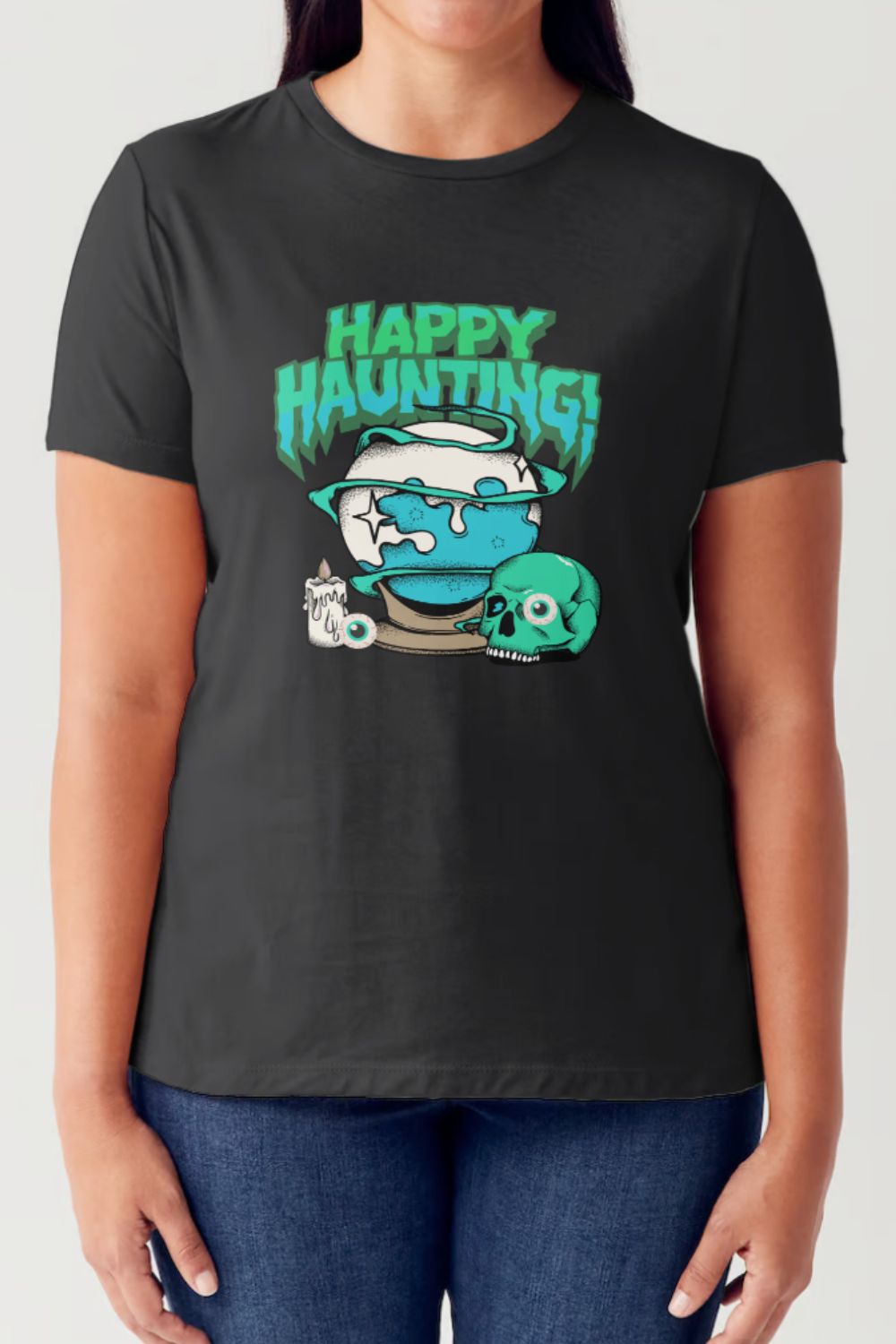 HAPPY HAUNTING Short Sleeve T-Shirt