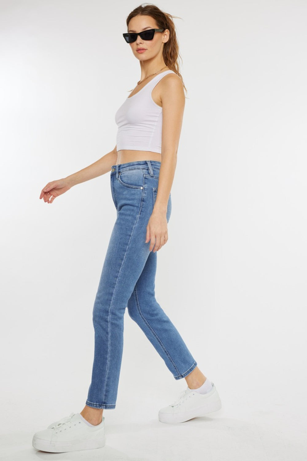 Cat's Whiskers High Waist Jeans