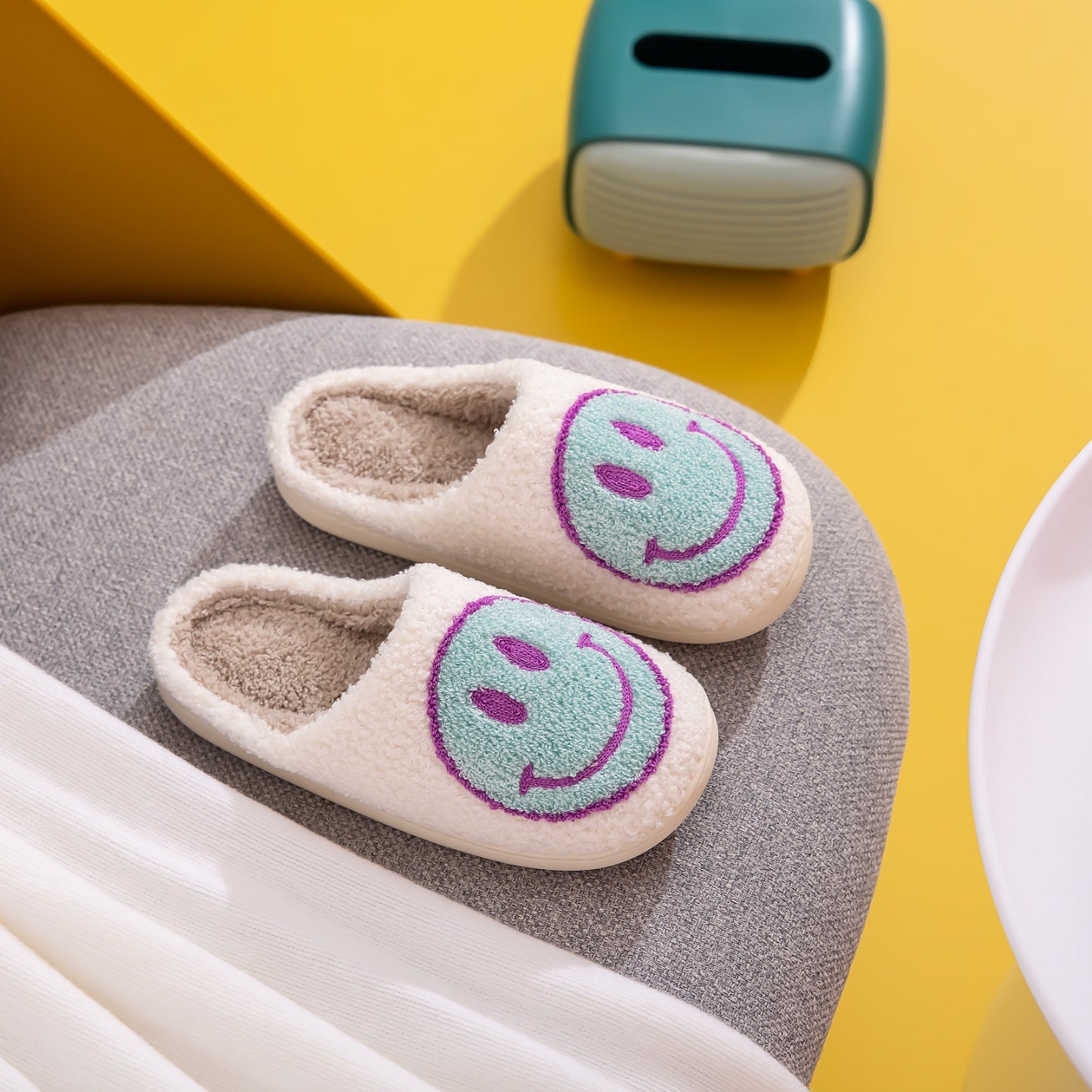 Smiley Face Slippers