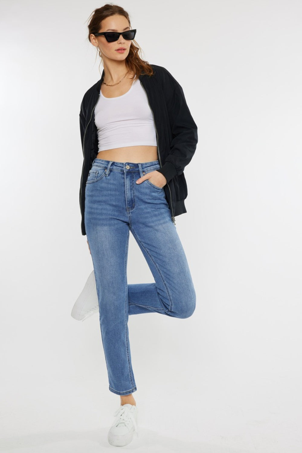 Cat's Whiskers High Waist Jeans