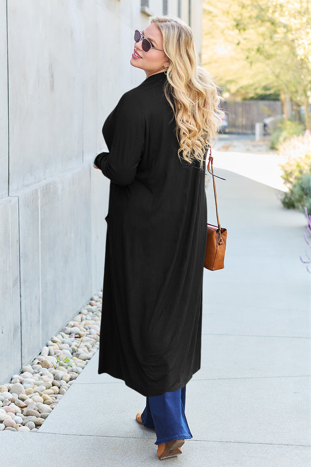 Open Front Long Sleeve Cardigan