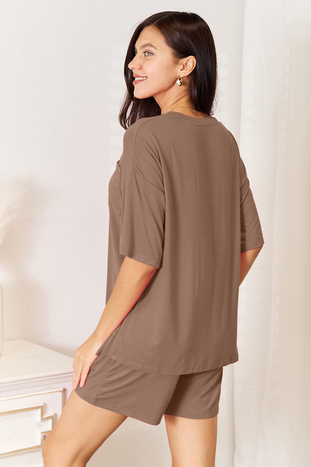 Soft Rayon Half Sleeve Top and Shorts Set