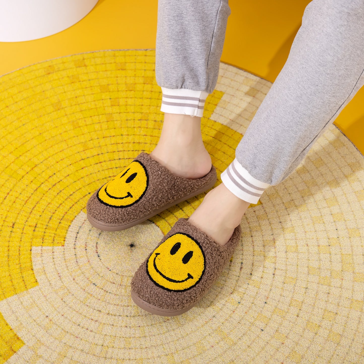 Smiley Face Slippers