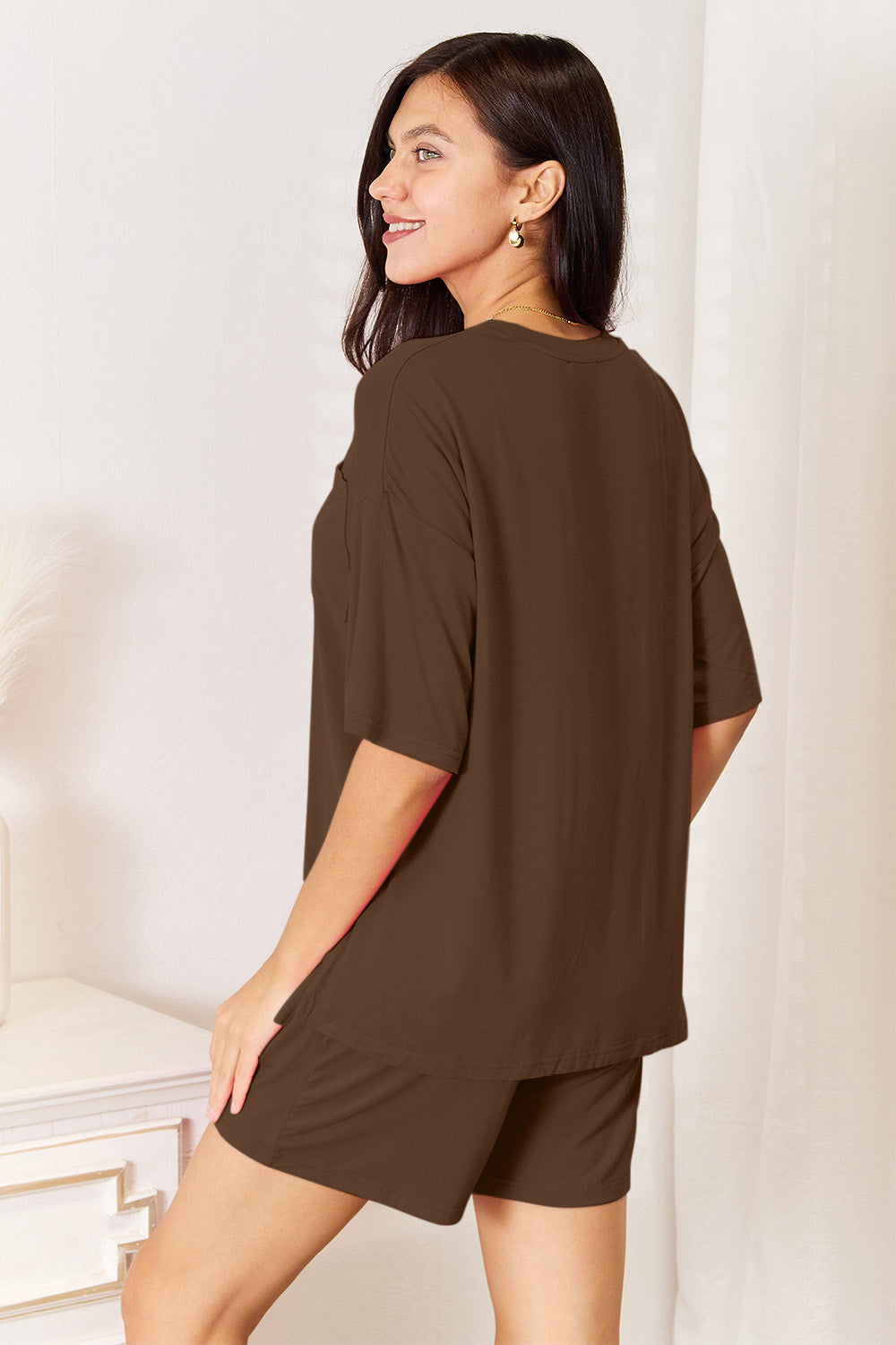 Soft Rayon Half Sleeve Top and Shorts Set