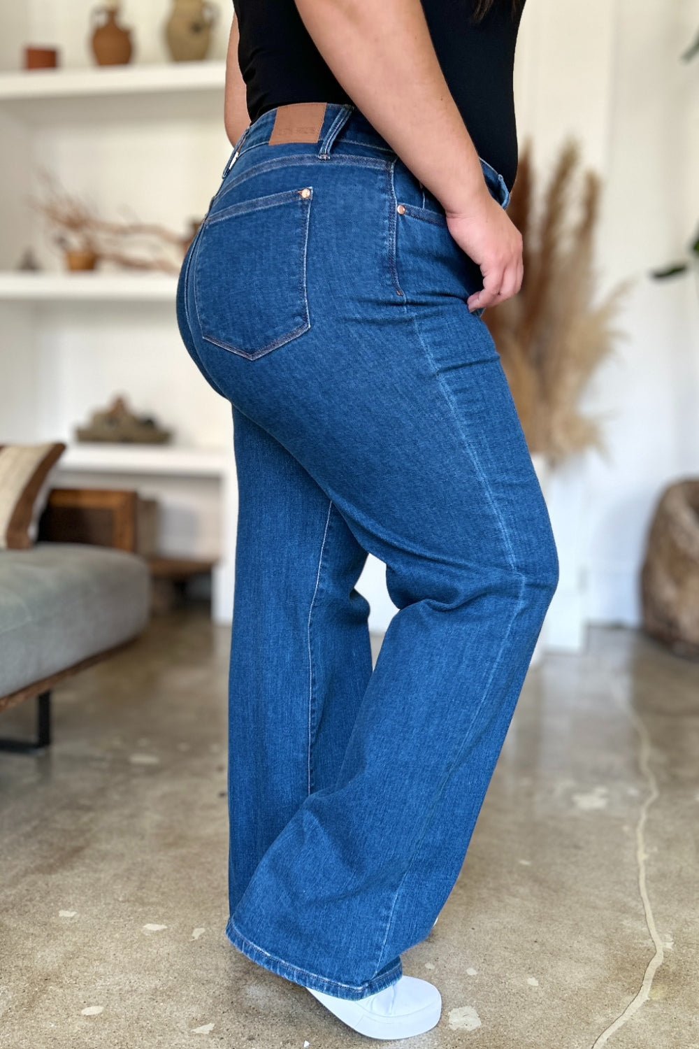 High Rise Straight Jeans