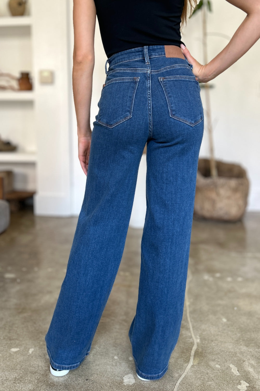 High Rise Straight Jeans