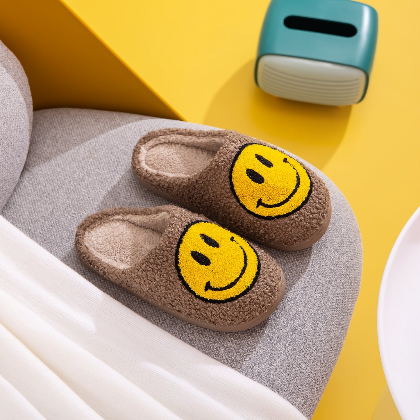 Smiley Face Slippers